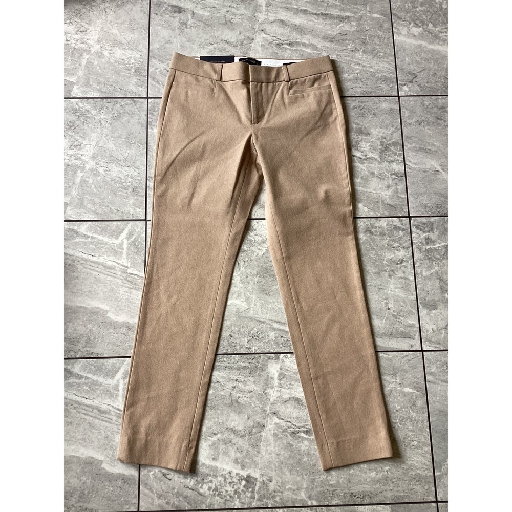 Banana Republic Sloan Ankle Pants Womens 2 Camel Tan Skinny Fit Stretch